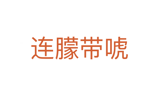 连朦带唬